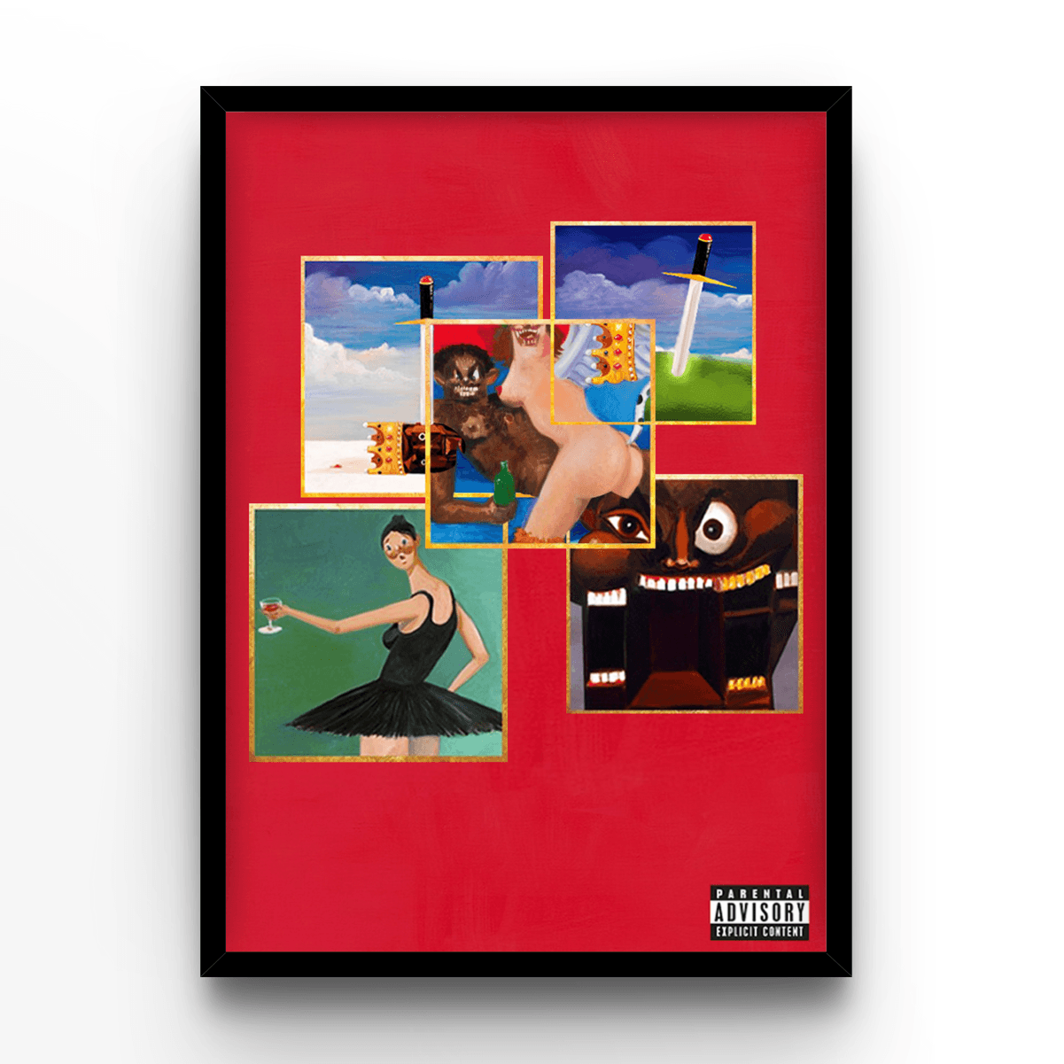 wp-image51521917518168.png Kanye West 'My beautiful dark twisted fantasy' Cover – Image 1
