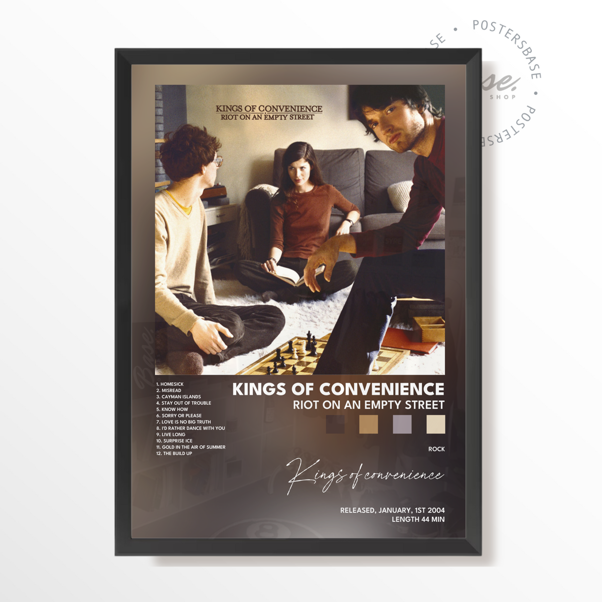 wp-image71280989602136.png kings of convenience Riot On An Empty Street poster – Image 1