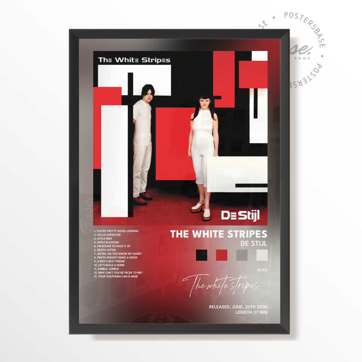 wp-image71284037550424.png the white stripes De Stijl poster – Image 1
