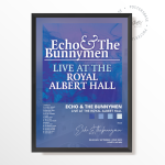 echo  the bunnymen Live at the Royal Albert Hall poster