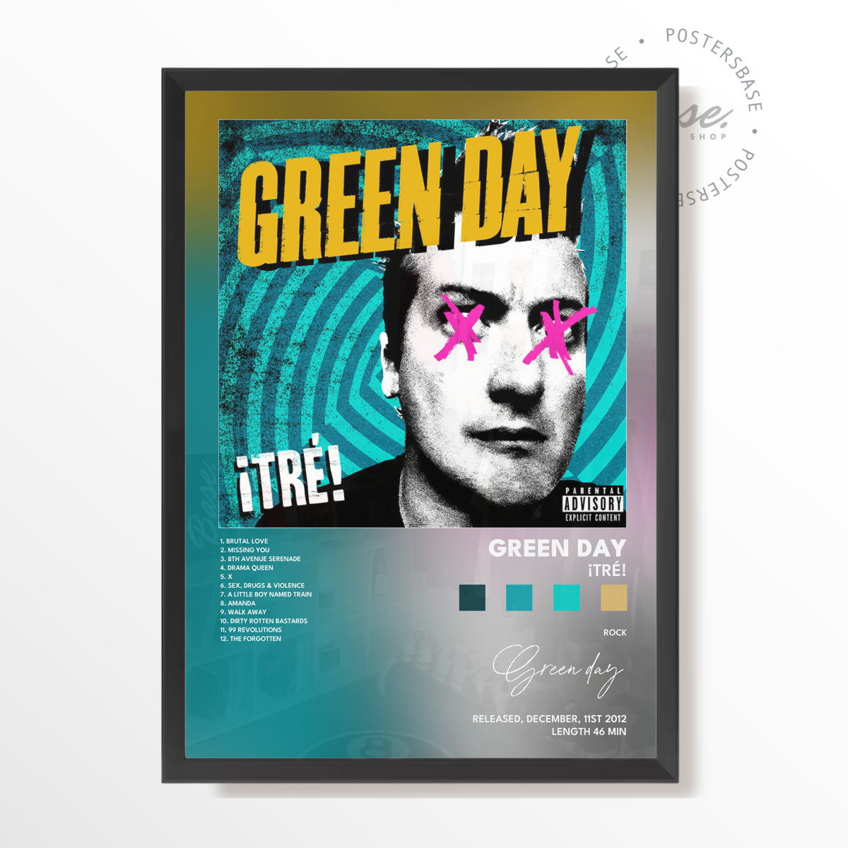 wp-image71285758034264.png green day TRÉ poster – Image 1