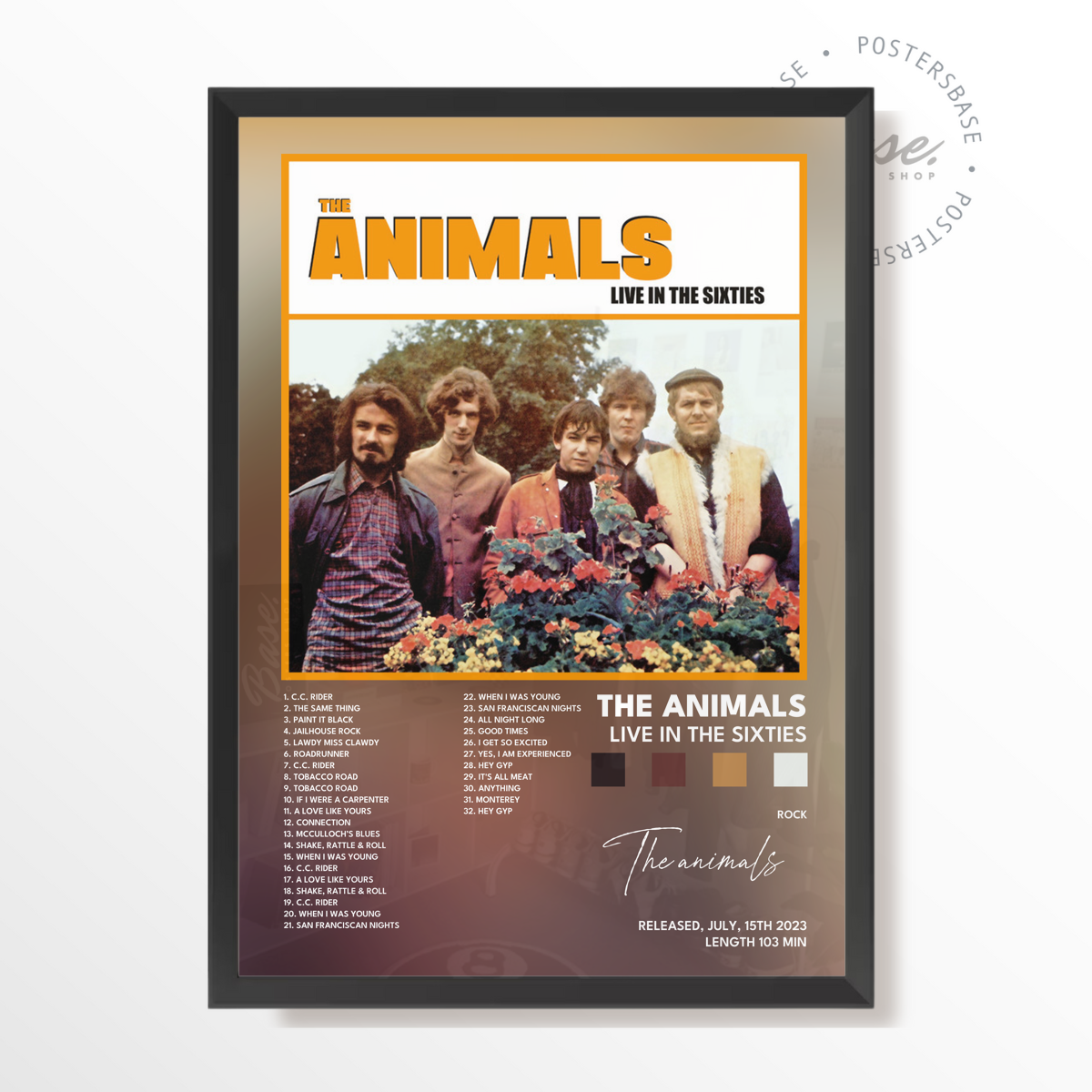 wp-image71286764863832.png the animals Live In The Sixties poster – Image 1