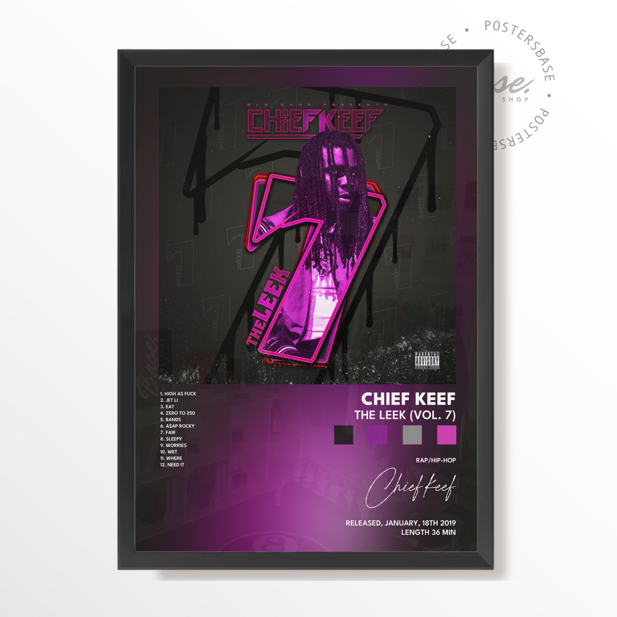 wp-image71327373721944.png chief keef The Leek Vol 7 poster – Image 1