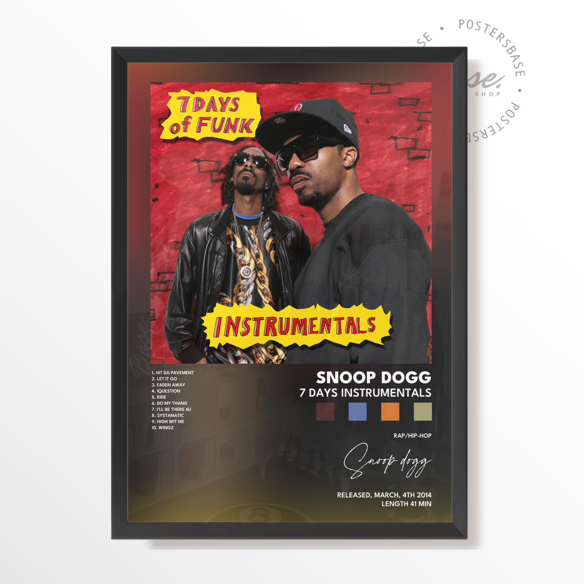 wp-image71327425954136.png snoop dogg 7 Days Instrumentals poster – Image 1